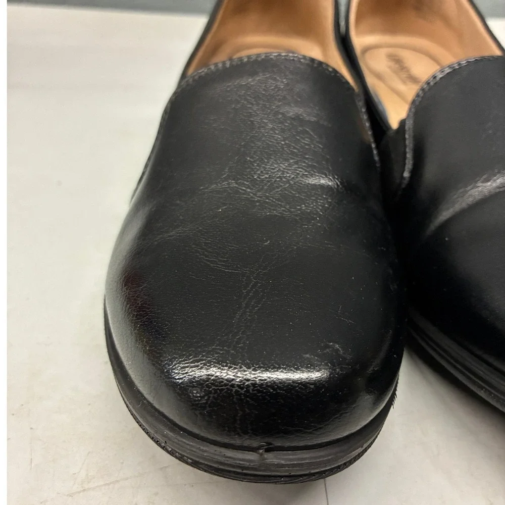 LifeStride Isabelle Wedge Loafers Slip On Shoes Womens 11M Black Comfort Office